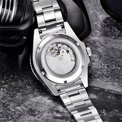 Reloj Automático Hombre 43mm – Movimiento NH35, Cristal de Zafiro, Acero Inoxidable, Deportivo 100M ⭐4.7 (184 Opiniones)