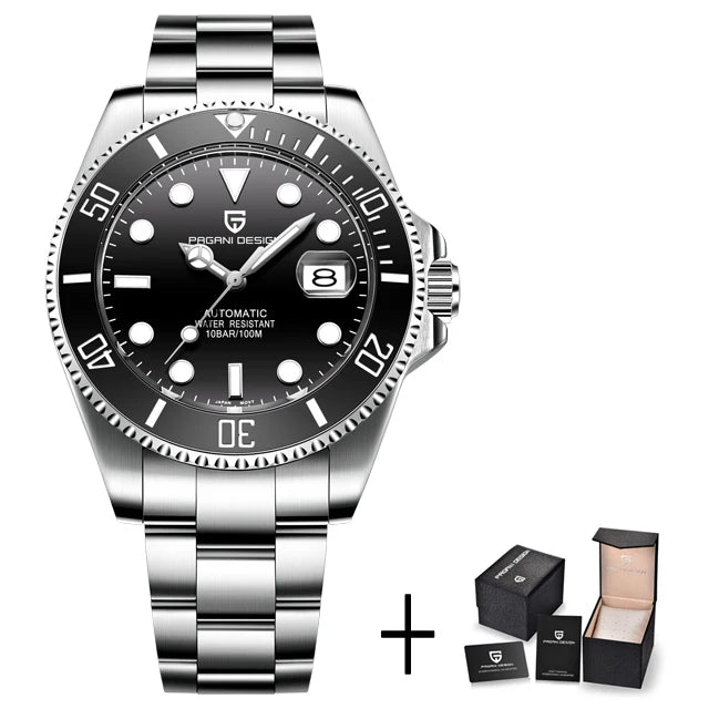Reloj Automático Hombre 43mm – Movimiento NH35, Cristal de Zafiro, Acero Inoxidable, Deportivo 100M ⭐4.7 (184 Opiniones)