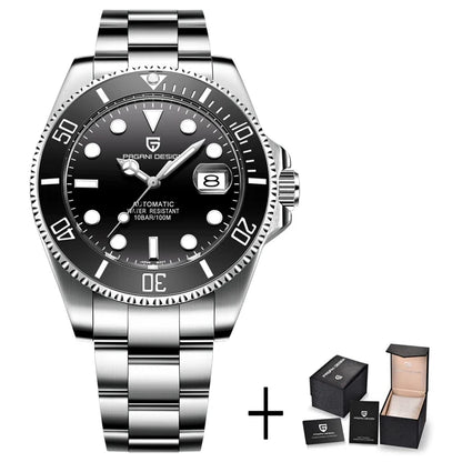 Reloj Automático Hombre 43mm – Movimiento NH35, Cristal de Zafiro, Acero Inoxidable, Deportivo 100M ⭐4.7 (184 Opiniones)