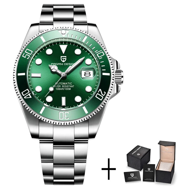Reloj Automático Hombre 43mm – Movimiento NH35, Cristal de Zafiro, Acero Inoxidable, Deportivo 100M ⭐4.7 (184 Opiniones)