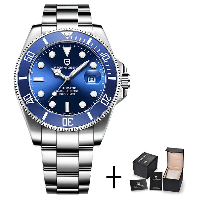 Reloj Automático Hombre 43mm – Movimiento NH35, Cristal de Zafiro, Acero Inoxidable, Deportivo 100M ⭐4.7 (184 Opiniones)