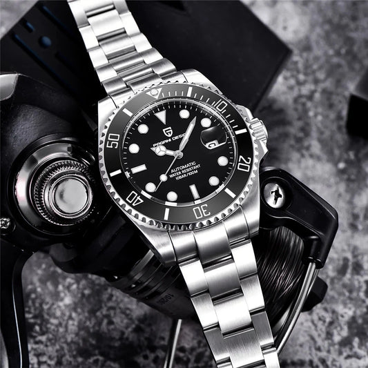 Reloj Automático Hombre 43mm – Movimiento NH35, Cristal de Zafiro, Acero Inoxidable, Deportivo 100M ⭐4.7 (184 Opiniones)