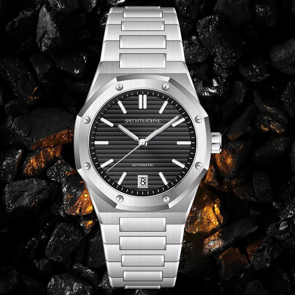 Reloj Automático Mecánico, 37mm, Acero Inoxidable 316L, Cristal Zafiro, Números Romanos, NH35, 10ATM ⭐4.7 (173 Opiniones)