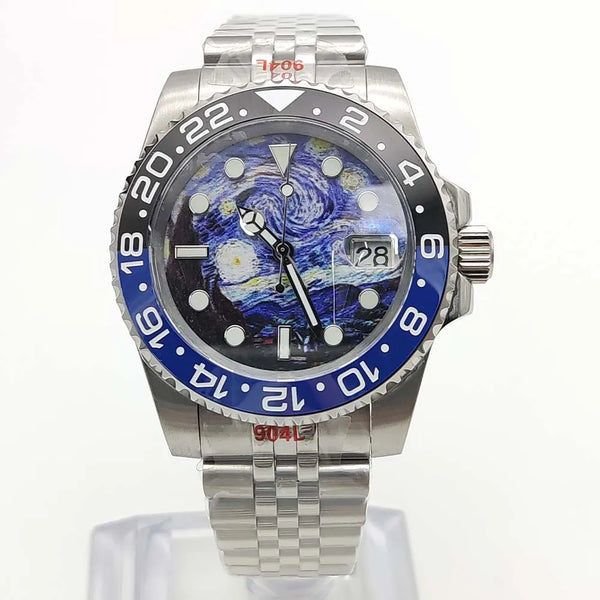 Reloj Automático para Hombre 40mm – NH35 Japonés, Caja de Acero Inoxidable, Cristal Zafiro, Resistente al Agua