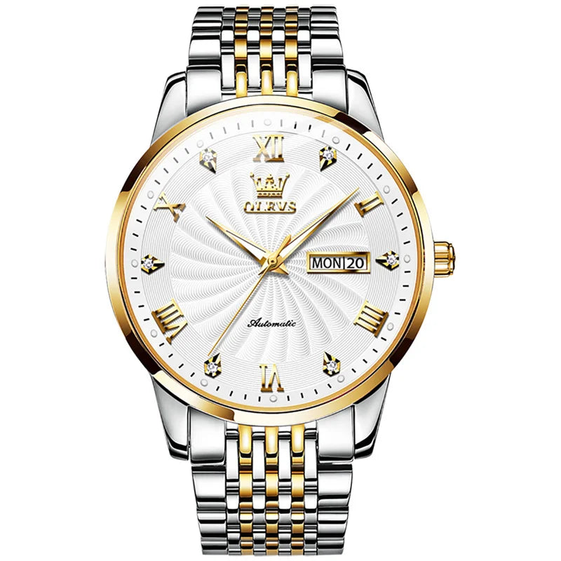 Reloj Automático Hombre 41mm – Esfera Gris, Calendario Completo, Acero Inoxidable, 40-44mm, 3ATM.⭐4.7 (19 Opiniones)