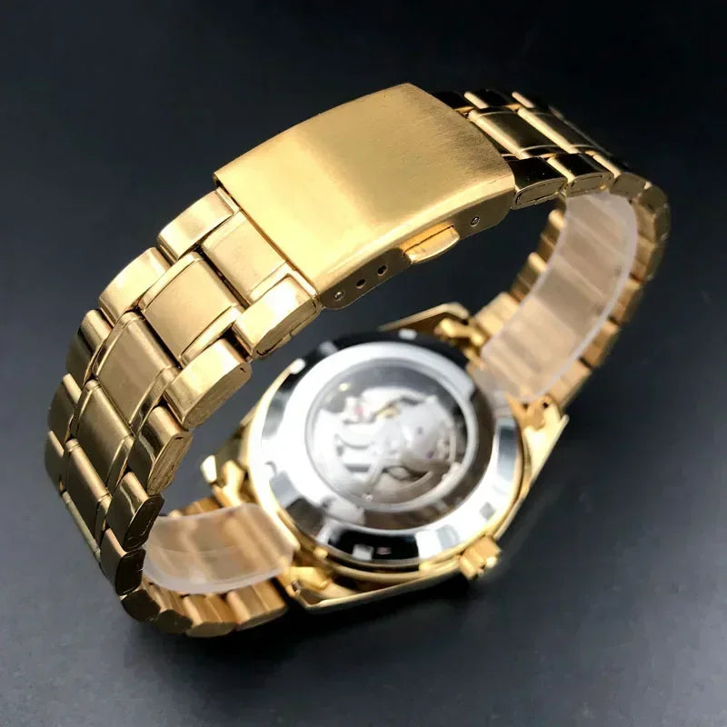 Reloj Automático Mecánico para Hombre 40mm – Tourbillon, Multifunción, Acero Inoxidable, Cristal de Zafiro, 3ATM