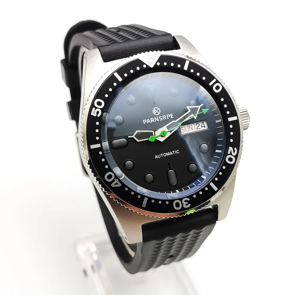Reloj Automático Parnsrpe 40mm – NH36A Japonés, Cristal de Zafiro, Luminiscente, 100M