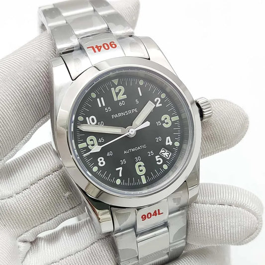 Reloj Automático Clásico 39mm NH35 – Acero Inoxidable, Cristal de Zafiro