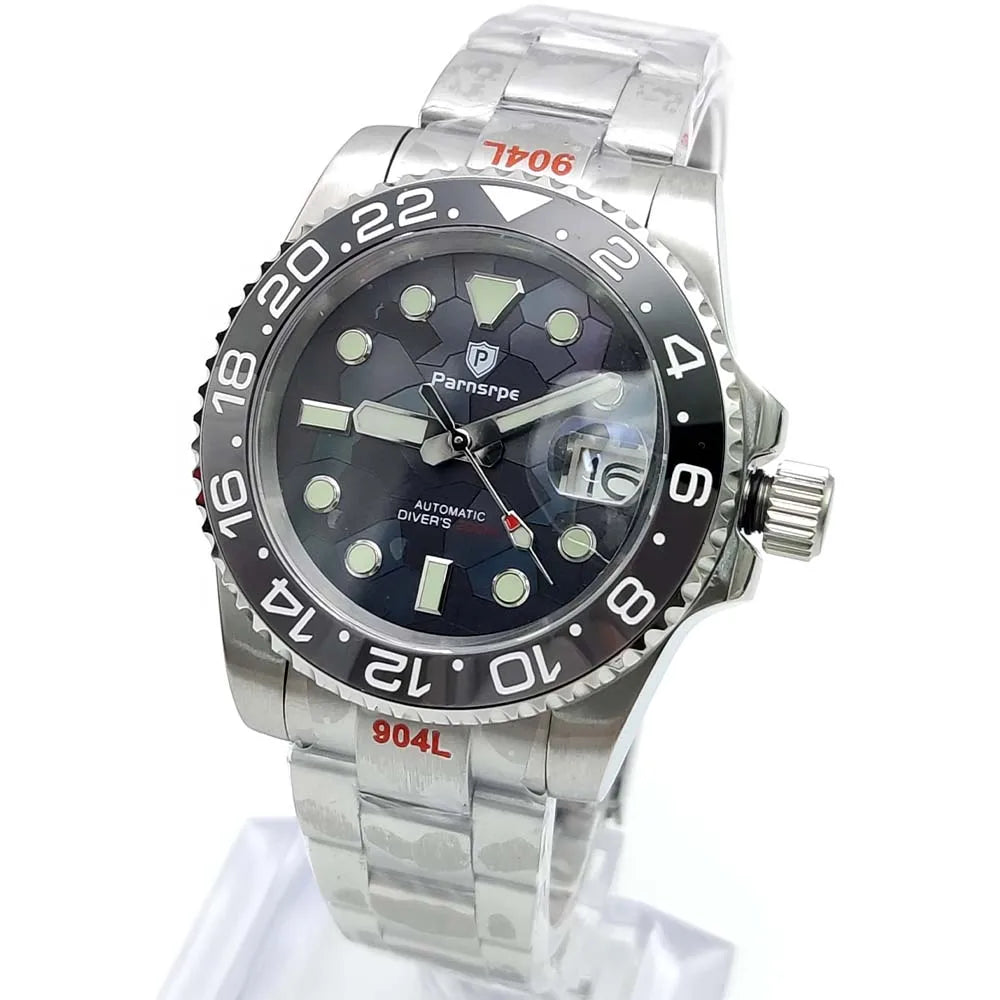Reloj Automático 40mm – Movimiento NH35, Cristal de Zafiro, Caja de Acero 316L, Luminiscente