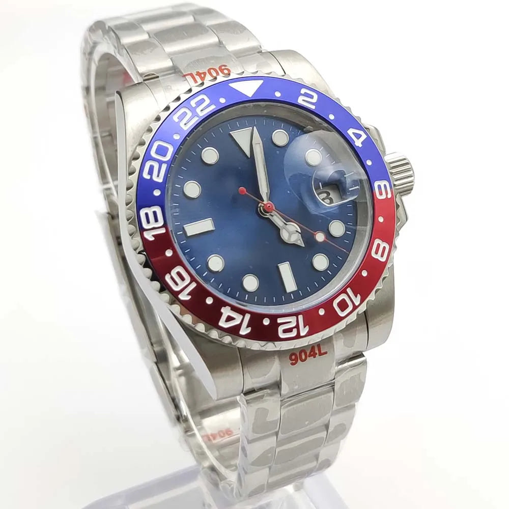 Reloj Automático 40mm NH35 – Cristal de Zafiro, Acero Inoxidable, Estilo Elegante