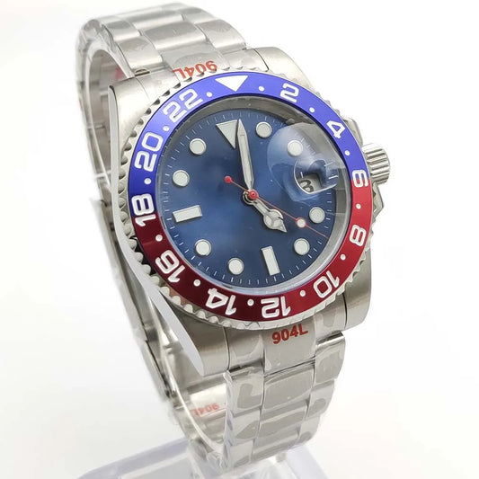 Reloj Automático 40mm NH35 – Cristal de Zafiro, Acero Inoxidable, Estilo Elegante