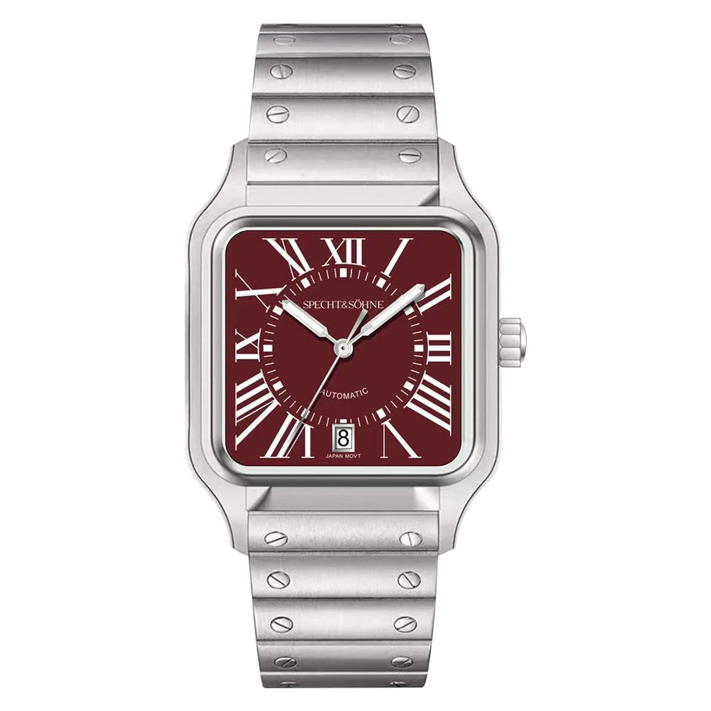 Reloj Automático Mecánico, 37mm, Acero Inoxidable 316L PVD Oro Rosa, Cristal Zafiro, Miyota 8215, Números Romanos, 5ATM ⭐4.7 (165 Opiniones)