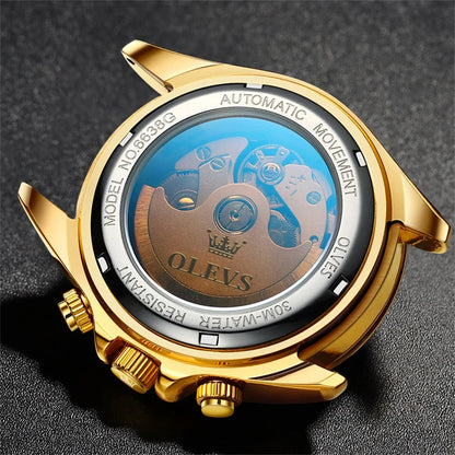 Reloj Automático Hombre 40mm – Mecánico Militar, Acero Inoxidable, Calendario Completo, Visualización de Semana, Impermeable 3ATM ⭐4.8 (167 Opiniones)
