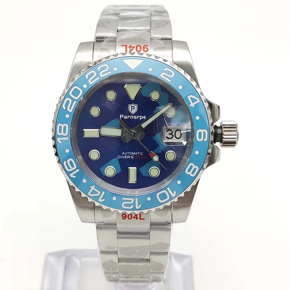 Reloj Automático 40mm – Movimiento NH35, Cristal de Zafiro, Caja de Acero 316L, Luminiscente