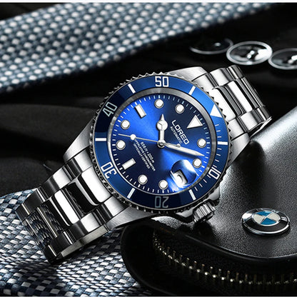 Reloj Automático Hombre – Mecánico de Buceo 200M, Cristal Zafiro, Movimiento Seagull, Acero Inoxidable, Calendario Completo. ⭐4.4 (109 Opiniones)