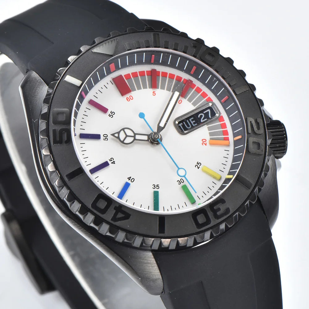 Reloj Automático de Buceo, 42.5mm, Acero Inoxidable 316L, Cristal Zafiro, NH35A, Esfera Luminosa Completa, 5ATM ⭐4.6 (147 Opiniones)