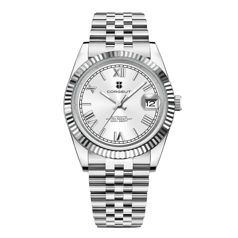 Reloj Automático Mecánico, 36mm/39mm, Acero Inoxidable 316L, NH35, Cristal Zafiro, Números Romanos, 10ATM ⭐4.7 (189 Opiniones)
