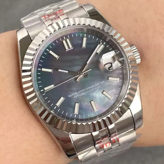 Reloj Automático de Buceo, 36mm/39mm, Esfera Nácar Blanca/Negra, Cristal Zafiro, NH35A, 200M ⭐4.8 (172 Opiniones)
