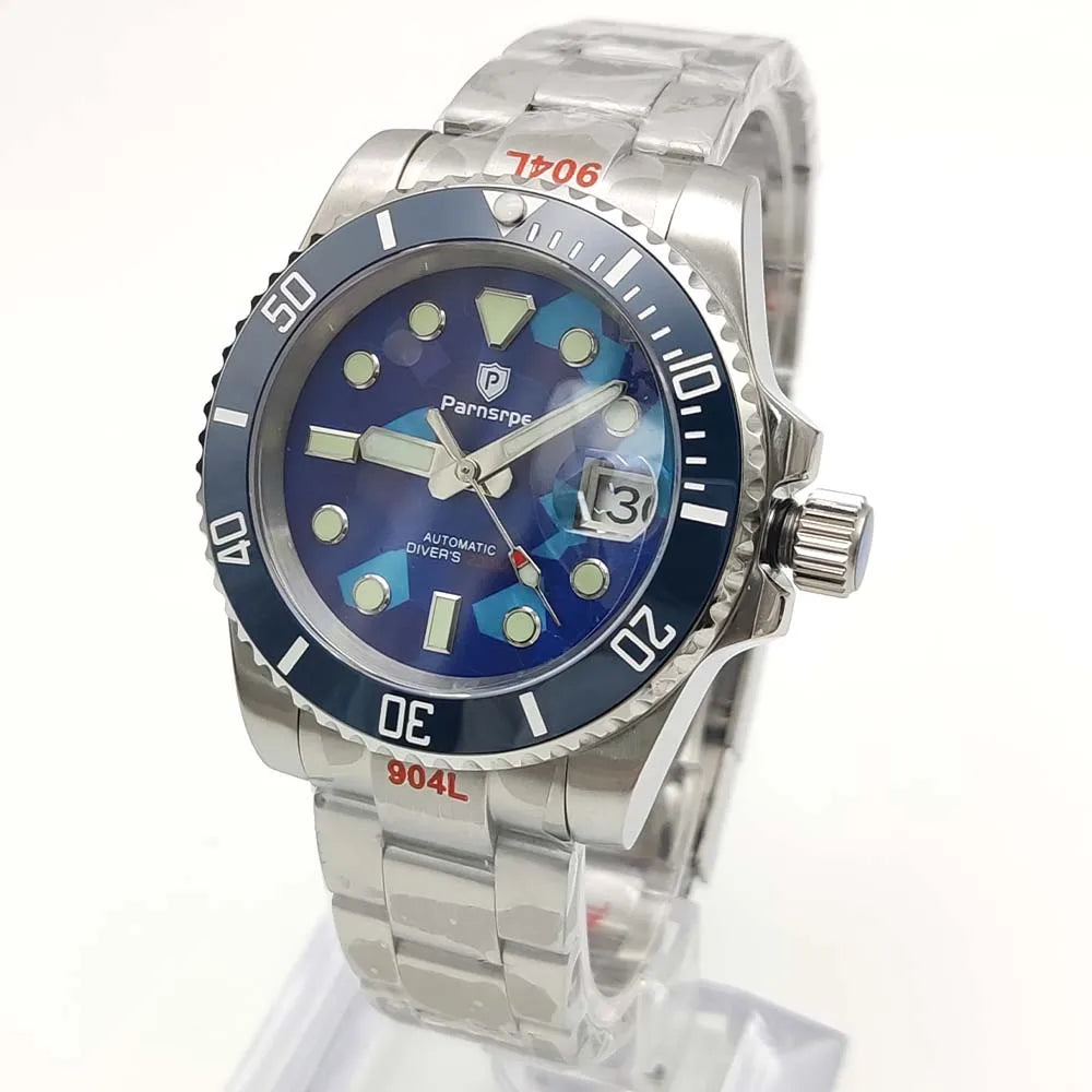 Reloj Automático 40mm – Movimiento NH35, Cristal de Zafiro, Caja de Acero 316L, Luminiscente