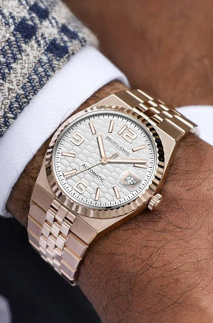 Reloj Automático Mecánico para Hombre, 37mm, Acero Inoxidable 316L, Cristal Zafiro, Miyota 8215, 50M ⭐4.6 (121 Opiniones)