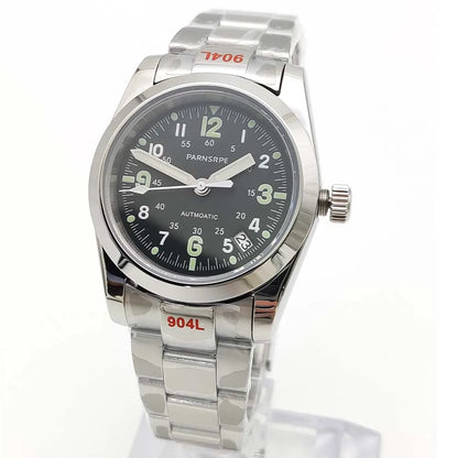 Reloj Automático Clásico 39mm NH35 – Acero Inoxidable, Cristal de Zafiro