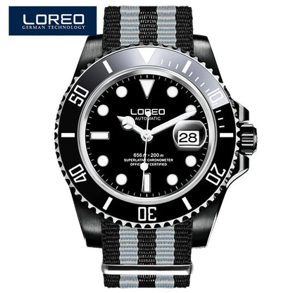 Reloj Automático Hombre – Mecánico de Buceo 200M, Cristal Zafiro, Movimiento Seagull, Acero Inoxidable, Calendario Completo. ⭐4.4 (109 Opiniones)
