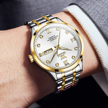 Reloj Automático Hombre 42mm – Mecánico Acero Inoxidable, Calendario Completo, Visualización de Semana, Impermeable 3ATM ⭐4.8 (174 Opiniones)