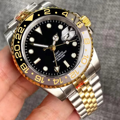 Reloj Automático de Buceo, 40mm, NH34A GMT, Acero Inoxidable 316L, Cristal Zafiro, Bisel Cerámico, 200M ⭐4.8 (183 Opiniones)