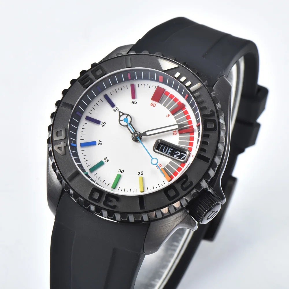 Reloj Automático de Buceo, 42.5mm, Acero Inoxidable 316L, Cristal Zafiro, NH35A, Esfera Luminosa Completa, 5ATM ⭐4.6 (147 Opiniones)