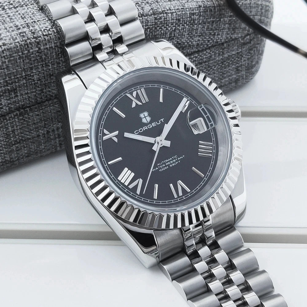 Reloj Automático Mecánico, 36mm/39mm, Acero Inoxidable 316L, NH35, Cristal Zafiro, Números Romanos, 10ATM ⭐4.7 (189 Opiniones)