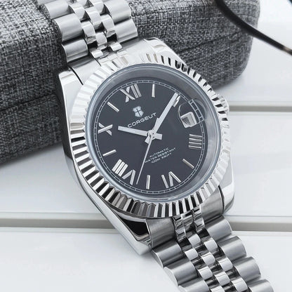 Reloj Automático Mecánico, 36mm/39mm, Acero Inoxidable 316L, NH35, Cristal Zafiro, Números Romanos, 10ATM ⭐4.7 (189 Opiniones)
