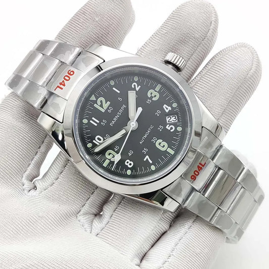 Reloj Automático Clásico 39mm NH35 – Acero Inoxidable, Cristal de Zafiro