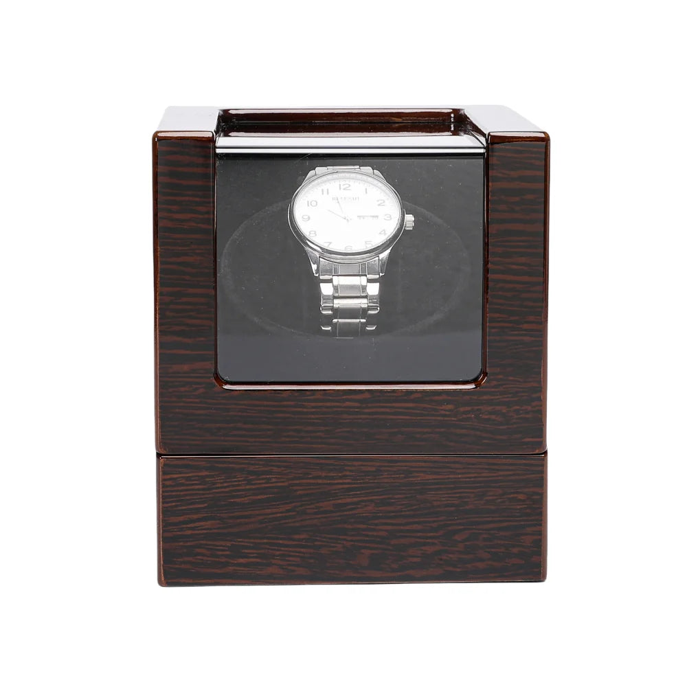 Embers Watch Winder Automático Individual – Caja de Madera con Motor Silencioso Mabuchi y Tapa de Cristal.⭐4.5 (35 Opiniones)
