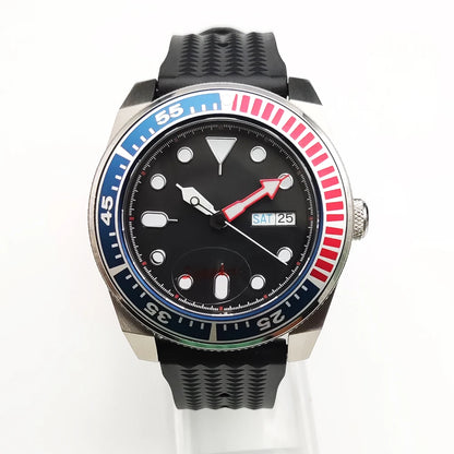 Reloj Automático 42mm NH35 – 15 Colores, Cristal de Zafiro, Caja de Acero, Correa de Caucho