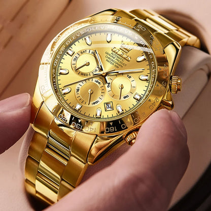 Reloj Automático Hombre 40mm – Mecánico Militar, Acero Inoxidable, Calendario Completo, Visualización de Semana, Impermeable 3ATM ⭐4.8 (167 Opiniones)