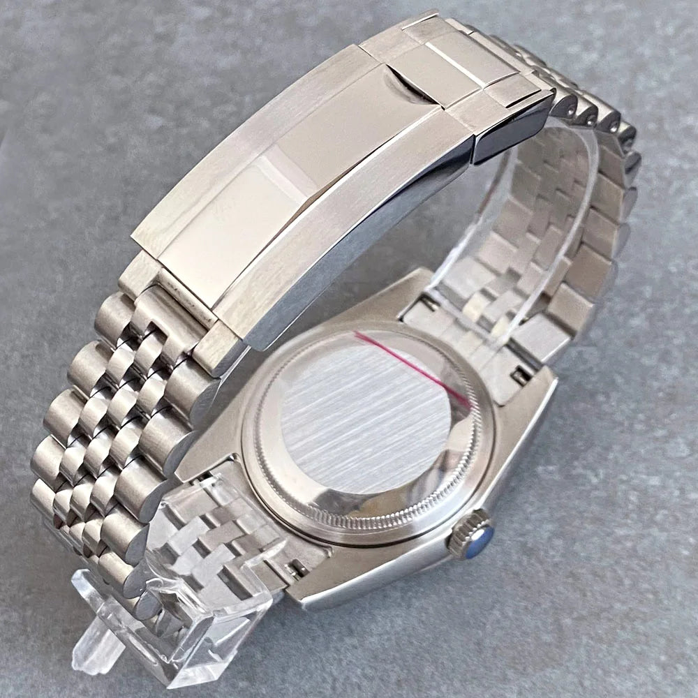 Reloj Automático de Buceo, 36mm/39mm, Esfera Gris Sunburst, Números Romanos Verdes, Cristal Zafiro, NH35A, 200M ⭐4.8 (196 Opiniones)
