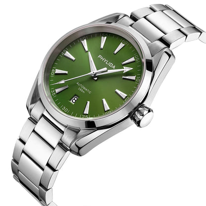 Reloj Automático Deportivo, 40mm, Esfera Verde, Cristal Zafiro, Acero Inoxidable 316L, NH35A, 150M ⭐4.7 (164 Opiniones)