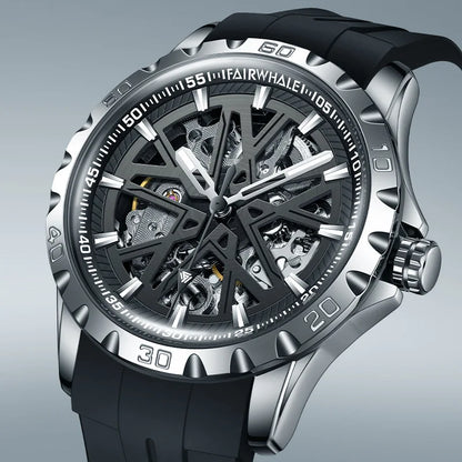 Reloj Automático Hombre 43mm – Mecánico Esqueleto, Acero Inoxidable, Manecillas Luminiscentes, Impermeable 3ATM ⭐4.6 (158 Opiniones)