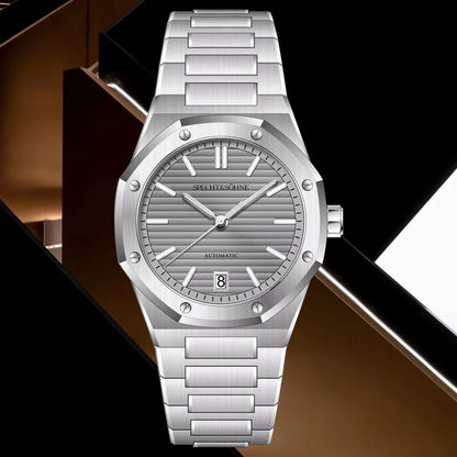Reloj Automático Mecánico, 37mm, Acero Inoxidable 316L, Cristal Zafiro, Números Romanos, NH35, 10ATM ⭐4.7 (173 Opiniones)