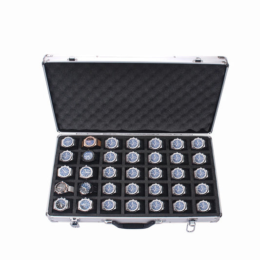 Maletín de Aluminio para 35 Relojes – Caja de Almacenamiento de Alta Capacidad. ⭐4.8 (44 Opiniones)