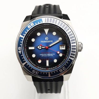Reloj Automático 42mm NH35 – 15 Colores, Cristal de Zafiro, Caja de Acero, Correa de Caucho