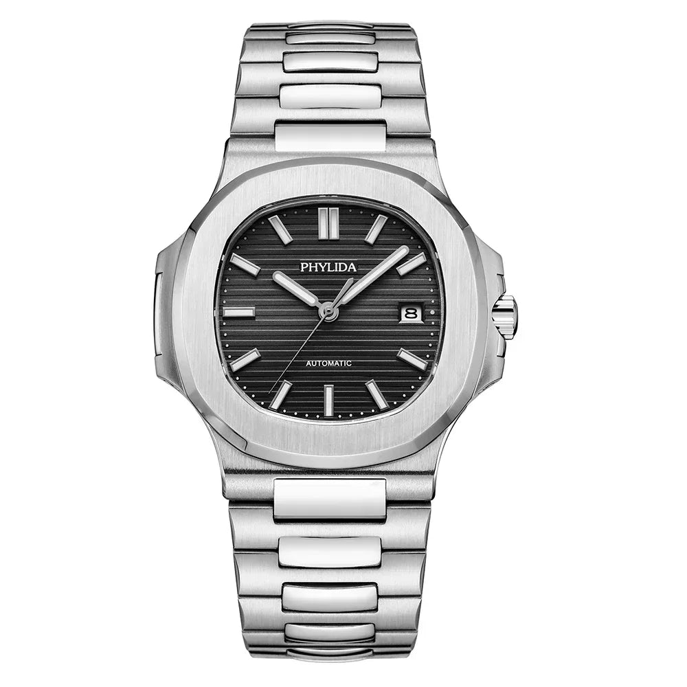 Reloj Automático Mecánico, 40mm, Acero Inoxidable, Cristal Zafiro, Calendario Completo, 5ATM ⭐4.6 (118 Opiniones)