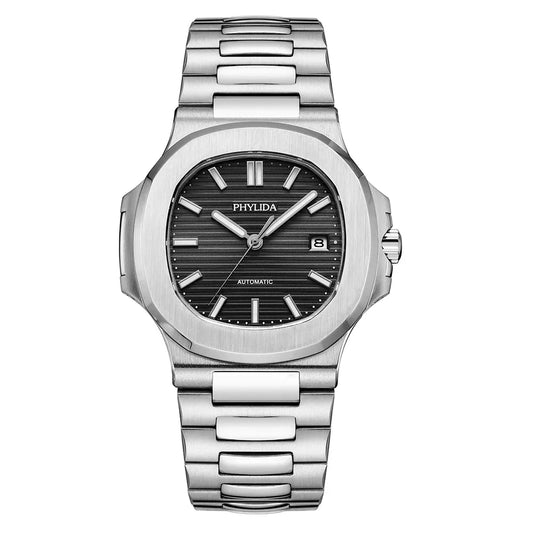 Reloj Automático Mecánico, 40mm, Acero Inoxidable, Cristal Zafiro, Calendario Completo, 5ATM ⭐4.6 (118 Opiniones)