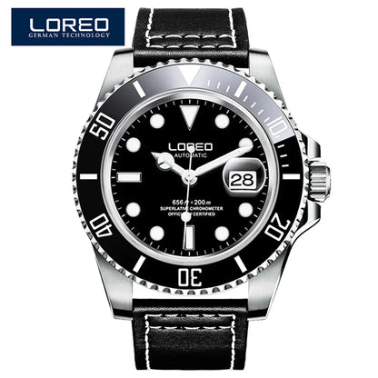 Reloj Automático Hombre – Mecánico de Buceo 200M, Cristal Zafiro, Movimiento Seagull, Acero Inoxidable, Calendario Completo. ⭐4.4 (109 Opiniones)