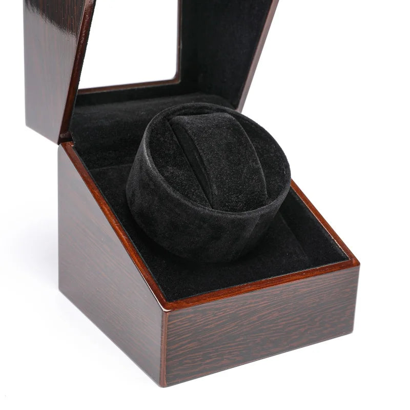 Embers Watch Winder Automático Individual – Caja de Madera con Motor Silencioso Mabuchi y Tapa de Cristal.⭐4.5 (35 Opiniones)