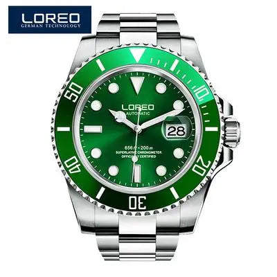 Reloj Automático Hombre – Mecánico de Buceo 200M, Cristal Zafiro, Movimiento Seagull, Acero Inoxidable, Calendario Completo. ⭐4.4 (109 Opiniones)