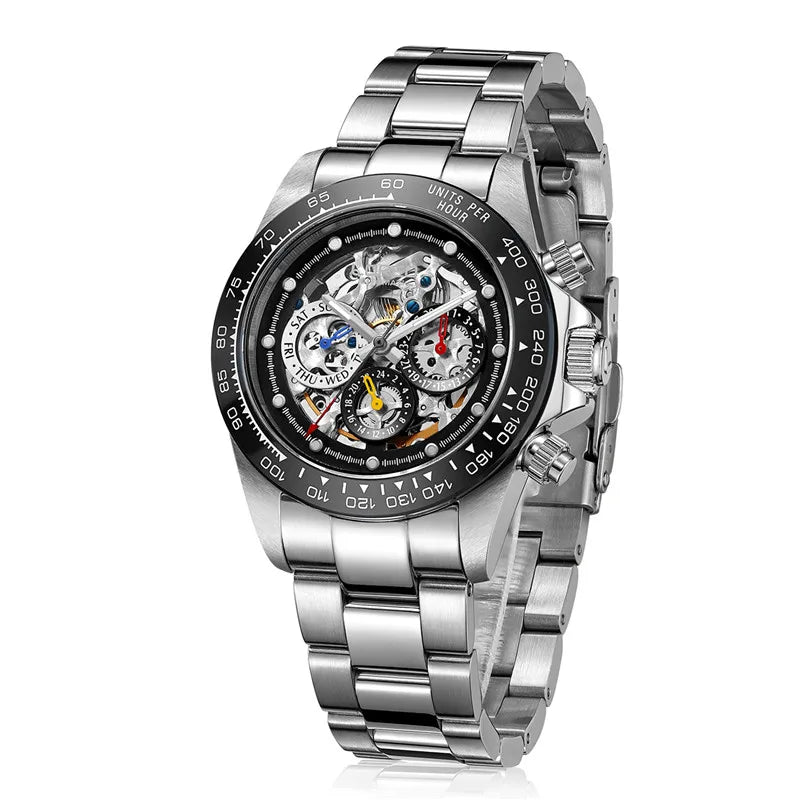 Reloj Automático Hombre 39mm – Mecánico Deportivo, Acero Inoxidable, Cristal Zafiro, Calendario Completo, Sumergible 200M ⭐4.8 (213 Opiniones)