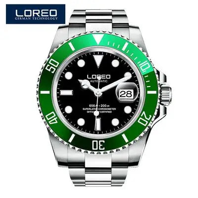 Reloj Automático Hombre – Mecánico de Buceo 200M, Cristal Zafiro, Movimiento Seagull, Acero Inoxidable, Calendario Completo. ⭐4.4 (109 Opiniones)