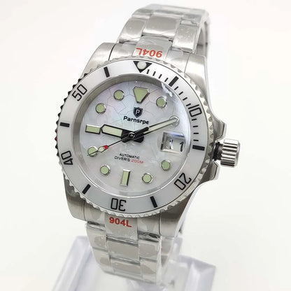 Reloj Automático 40mm – Movimiento NH35, Cristal de Zafiro, Caja de Acero 316L, Luminiscente