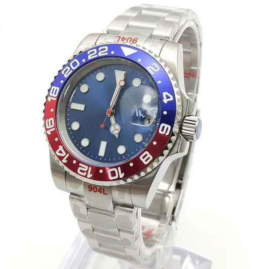 Reloj Automático 40mm NH35 – Cristal de Zafiro, Acero Inoxidable, Estilo Elegante